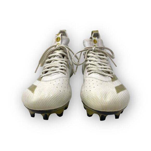 Adidas Adizero Impact Exotic Speed Football Cleats White Gold Men’s Size 10 - Picture 3 of 9